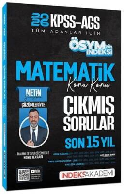 2026 KPSS MEB-AGS Matematik ÖSYM`nin İndeksi Çıkmış Sorular Son 15 Yıl Konu Konu Çözümlü - 1