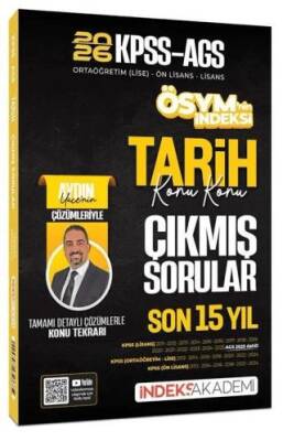 2026 KPSS MEB-AGS Tarih ÖSYM nin İndeksi Çıkmış Sorular Son 15 Yıl Konu Konu Çözümlü - 1
