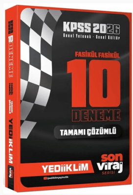 2026 KPSS Son Viraj Serisi GY - GK Tamamı Çözümlü 10 Fasikül Deneme - 1