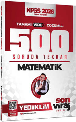2026 KPSS Son Viraj Serisi Matematik Tamamı Video Çözümlü 500 Soruda Genel Tekrar Kampı - 1