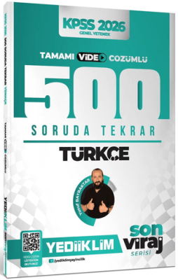 2026 Kpss Son Viraj Serisi Türkçe Tamamı Video Çözümlü 500 Soruda Genel Tekrar Kampı - 1