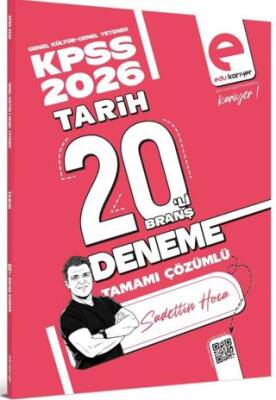2026 KPSS Tarih 20`li Branş Deneme Tamamı Çözümlü - 1