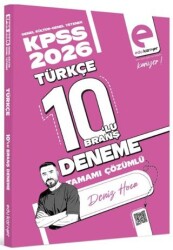 2026 KPSS Türkçe 10`lu Branş Deneme Tamamı Çözümlü - Edu Kariyer