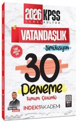 2026 KPSS Vatandaşlık Simülasyon 30 Deneme Çözümlü - İndeks Akademi Yayıncılık