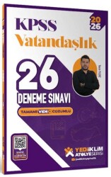 2026 KPSS Vatandaşlık Tamamı Video Çözümlü 26 Deneme Sınavı - Yediiklim Yayınları