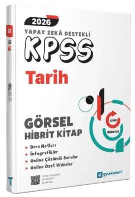 2026 KPSS Yapay Zeka Destekli Tarih Görsel Hibrit Kitap - 1