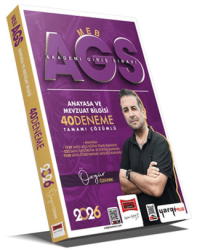 2026 MEB-AGS Anayasa ve Mevzuat Bilgisi Tamamı Çözümlü 40 Deneme - Yargı Yayınevi