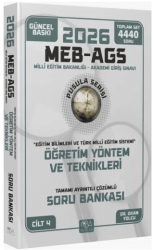 2026 MEB-AGS Eğitim Bilimleri Öğretim Yöntem ve Teknikleri Soru Bankası Çözümlü - CBA Akademi