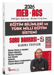 2026 MEB-AGS Eğitim Bilimleri ve Türk Millî Eğitim Sistemi Karma Testler - Soru Bankası - 2 - Hoca Kafası Yayınları