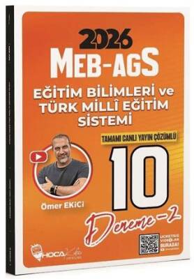 2026 MEB-AGS Eğitim Bilimleri ve Türk Milli Eğitim Sistemi 10 Deneme Çözümlü - 1