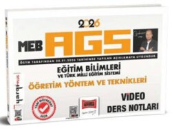 2026 MEB-AGS Eğitim Bilimleri ve Türk Milli Eğitim Sistemi Öğretim Yöntem ve Teknikleri Video Ders Notları - Yargı Yayınevi