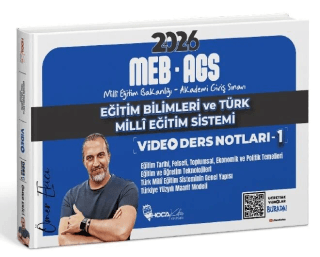 2026 MEB-AGS Eğitim Bilimleri ve Türk Milli Eğitim Sistemi Video Ders Notları - 1 - 1