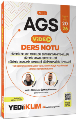 2026 MEB AGS Eğitimin Temelleri ve Temel Kavramlar Türk Milli Eğitim Sisteminin Genel Yapısı, Eğitim ve Öğretim Teknolojileri Video Ders Notları - 1