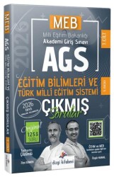 2026 MEB AGS Tamamı Video Çözümlü Eğitim Bilimleri ve Türk Milli Eğitim Sistemi Çıkmış Sorular - Dizgi Kitap