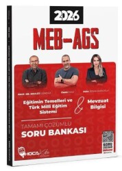 2026 MEB-AGS Eğitimin Temelleri ve Türk Milli Eğitim Sistemi, Mevzuat Bilgisi Soru Bankası Çözümlü - Hoca Kafası Yayınları