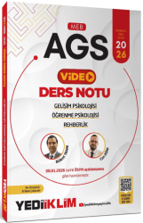 2026 MEB-AGS Gelişim Psikolojisi, Öğrenme Psikolojisi ve Rehberlik Video Anlatımlı Ders Notu - Yediiklim Yayınları
