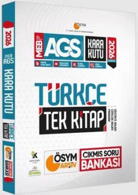 2026 MEB-AGS Kara Kutu Türkçe TEK KİTAP ÖSYM ARŞİV Çıkmış Soru Bankası Konu Özetli Dijital Çözümlü - 1