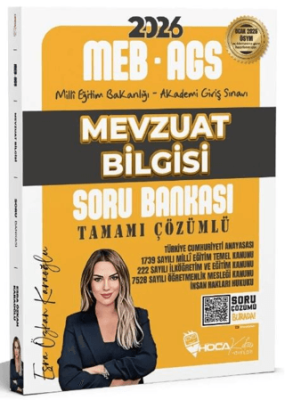 2026 MEB-AGS Mevzuat Bilgisi Soru Bankası Çözümlü - 1