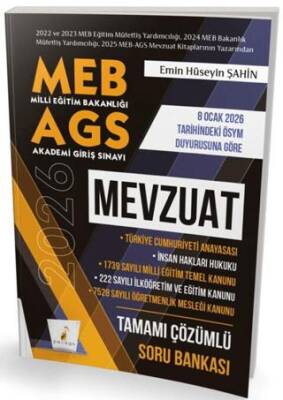 2026 MEB AGS Mevzuat Soru Bankası - 1