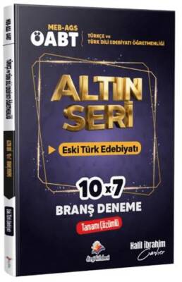 2026 MEB AGS ÖABT Altın Seri Türkçe Öğretmenliği - Türk Dili ve Edebiyatı Öğretmenliği Eski Türk Edebiyatı Tamamı Çözümlü 7 Deneme - 1