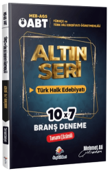 2026 MEB AGS ÖABT Altın Seri Türkçe Öğretmenliği - Türk Dili ve Edebiyatı Öğretmenliği Türk Halk Edebiyatı Tamamı Çözümlü 7 Deneme Sınavı - Dizgi Kitap