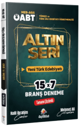 2026 Meb AGS ÖABT Altın Seri Türkçe Öğretmenliği - Türk Dili ve Edebiyatı Öğretmenliği Yeni Türk Edebiyatı Tamamı Çözümlü 7 Deneme Sınavı - Dizgi Kitap