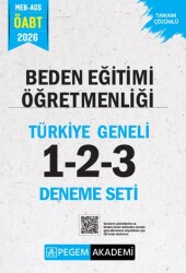 2026 MEB AGS ÖABT Beden Eğitimi Öğretmenliği Tamamı Çözümlü Türkiye Geneli 1-2-3 3`lü Deneme Seti - Pegem Akademi Yayıncılık