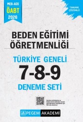 2026 MEB AGS ÖABT Beden Eğitimi Öğretmenliği Tamamı Çözümlü Türkiye Geneli 7-8-9 3`lü Deneme Seti - Pegem Akademi Yayıncılık