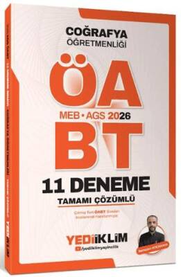 2026 MEB AGS ÖABT Coğrafya Öğretmenliği Tamamı Çözümlü 11 Deneme - 1