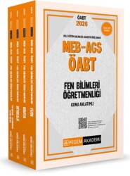 2026 MEB AGS ÖABT Fen Bilimleri Öğretmenliği Konu Anlatımlı Modüler Set 4 Kitap - Pegem Akademi Yayıncılık