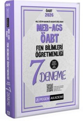 2026 MEB AGS ÖABT Fen Bilimleri Öğretmenliği Tamamı Çözümlü 7 Deneme - Pegem Akademi Yayıncılık