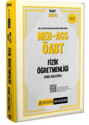 2026 MEB-AGS ÖABT Fizik Öğretmenliği Konu Anlatımlı - Pegem Akademi Yayıncılık
