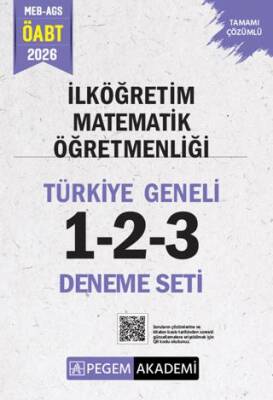 2026 MEB AGS ÖABT İlköğretim Matematik Öğretmenliği Tamamı Çözümlü Türkiye Geneli 1-2-3 3`lü Deneme Seti - 1