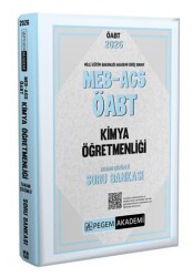 2026 MEB-AGS ÖABT Kimya Öğretmenliği Tamamı Çözümlü Soru Bankası - Pegem Akademi Yayıncılık
