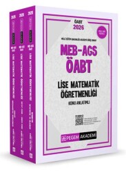 2026 MEB AGS ÖABT Lise Matematik Öğretmenliği Konu Anlatımlı 3 Kitap - Pegem Akademi Yayıncılık