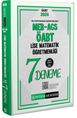 2026 MEB AGS ÖABT Lise Matematik Öğretmenliği Tamamı Çözümlü 7 Deneme - 1