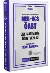 2026 MEB AGS ÖABT Lise Matematik Öğretmenliği Tamamı Çözümlü Soru Bankası - Pegem Akademi Yayıncılık