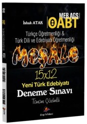 2026 MEB AGS ÖABT Meşale Türkçe Öğretmenliği & Türk Dili ve Edebiyatı Öğretmenliği Yeni Türk Edebiyatı Tamamı Çözümlü 15 Deneme Sınavı - Dizgi Kitap
