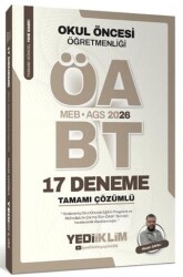 2026 MEB-AGS ÖABT Okul Öncesi Öğretmenliği Tamamı Çözümlü 17 Deneme - Yediiklim Yayınları