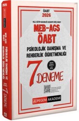 2026 MEB AGS ÖABT Psikolojik Danışma Ve Rehberlik Öğretmenliği Tamamı Çözümlü 7 Deneme - Pegem Akademi Yayıncılık