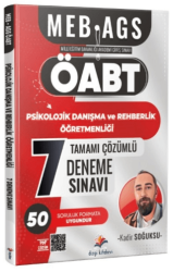 2026 MEB AGS ÖABT Psikolojik Danışma ve Rehberlik Öğretmenliği Tamamı PDF Çözümlü 7 Deneme Sınavı - Dizgi Kitap