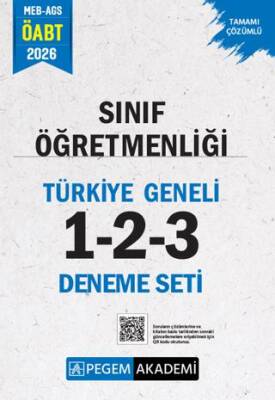 2026 MEB AGS ÖABT Sınıf Öğretmenliği Tamamı Çözümlü Türkiye Geneli 1-2-3 3`lü Deneme Seti - 1