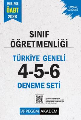 2026 MEB AGS ÖABT Sınıf Öğretmenliği Tamamı Çözümlü Türkiye Geneli 4-5-6 3`lü Deneme Seti - 1