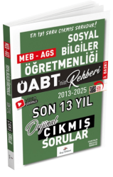 2026 MEB-AGS ÖABT Sosyal Bilgiler ÖABT`nin Rehberi Konularına Göre Tasnif Edilmiş Son 13 Yıl Orijinal Video Çözümlü Çıkmış Sınav Soruları - Dizgi Kitap