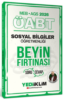 2026 MEB AGS ÖABT Sosyal Bilgiler Öğretmenliği Beyin Fırtınası Soru Cevap - 1