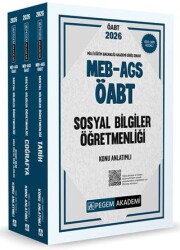 2026 MEB AGS ÖABT Sosyal Bilgiler Öğretmenliği Konu Anlatımlı 3 Kitap - Pegem Akademi Yayıncılık