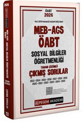 2026 MEB AGS ÖABT Sosyal Bilgiler Öğretmenliği Tamamı Çözümlü Çıkmış Sorular - 1