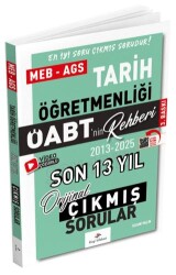 2026 MEB AGS ÖABT Tarih Öabt`nin Rehberi Konularına Göre Tasnif Edilmiş Son 13 Yıl Orijinal Video Çözümlü Çıkmış Sınav Soruları - Dizgi Kitap