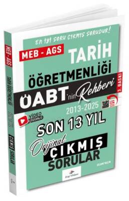 2026 MEB AGS ÖABT Tarih Öabt`nin Rehberi Konularına Göre Tasnif Edilmiş Son 13 Yıl Orijinal Video Çözümlü Çıkmış Sınav Soruları - 1