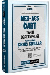2026 MEB AGS ÖABT Tarih Öğretmenliği Tamamı Çözümü Çıkmış Sorular - Pegem Akademi Yayıncılık